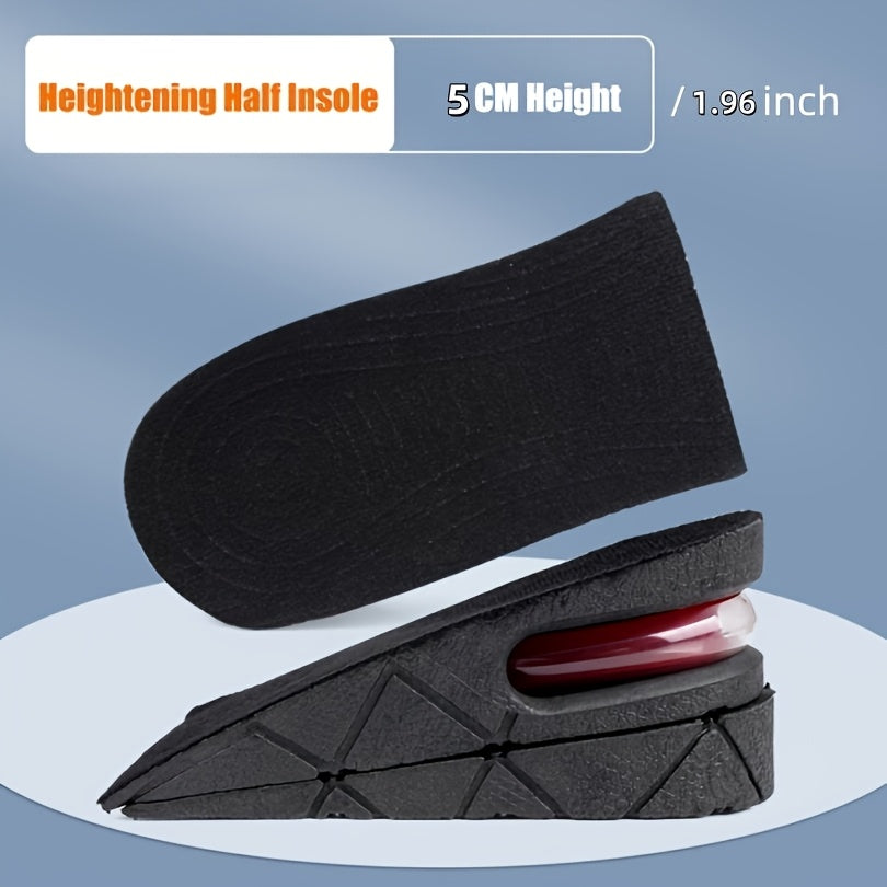 Unisex Height-Increasing Insoles Air Cushion Soft Bottom Invisible 2 Pack