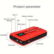Portable Car Jump Starter Power Bank Emergency Charger for Gasoline Diesel Vehicles