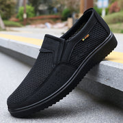 Men's Slip-On Sneakers Breathable Anti-Slip All-Season Fabric Casual