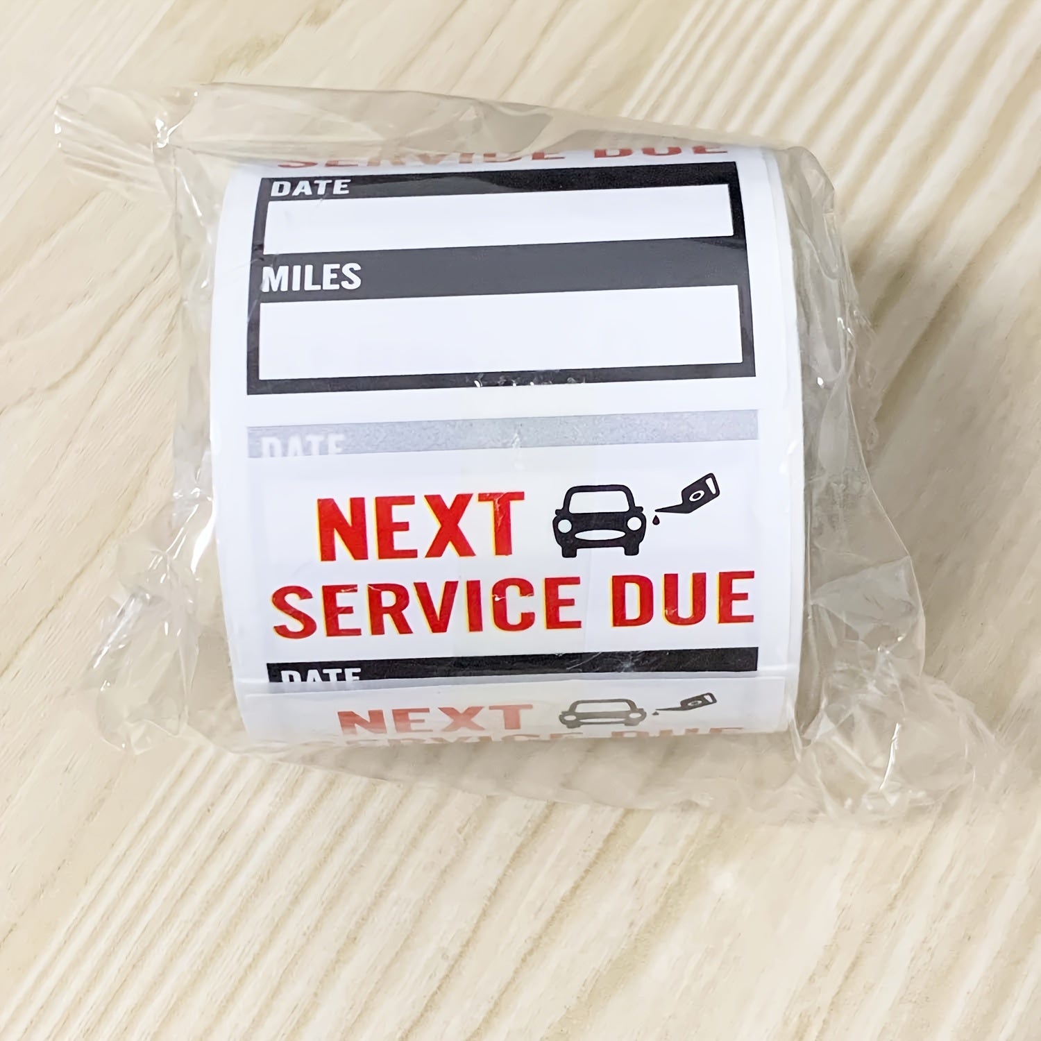 150 Piezas de pegatinas recordatorias de cambio de aceite, fecha límite de mantenimiento 5.08cm