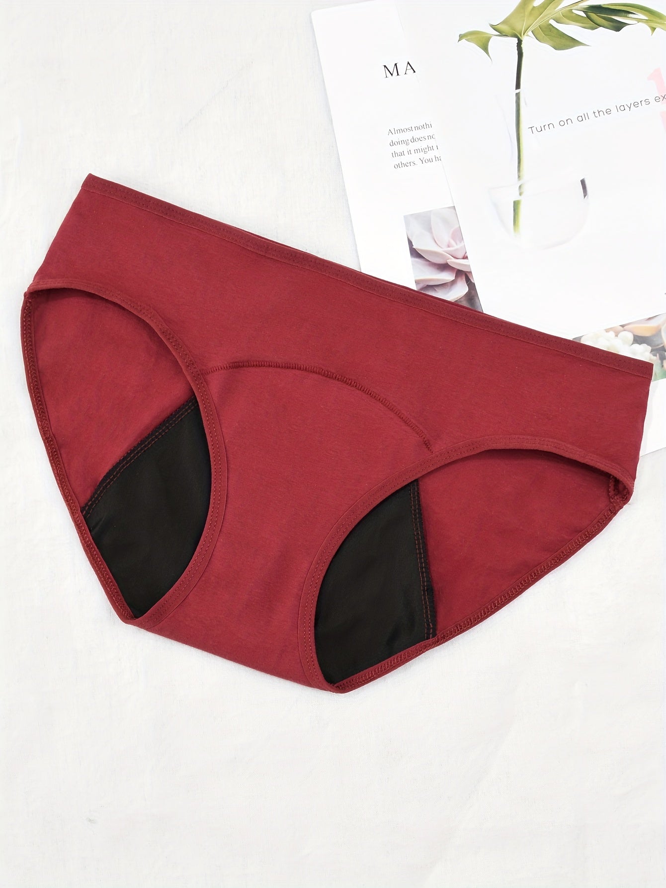 Women's Menstrual Panties Breathable Full-Coverage Anti-Leak Underwear