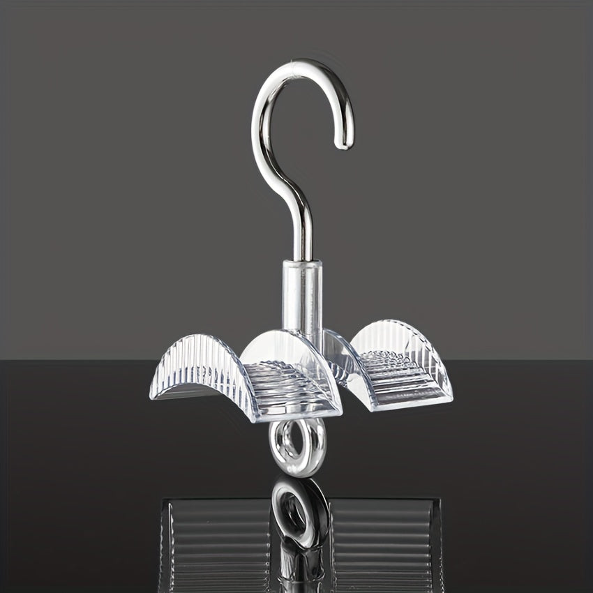 Sturdy Plastic Bag Hanger with 360° Rotation for Ties Belts Backpacks