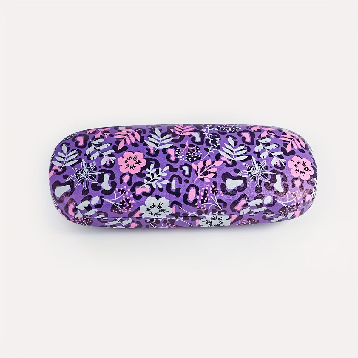 Women's Glasses Case with Flower Print Lightweight Portable Eyewear Storage