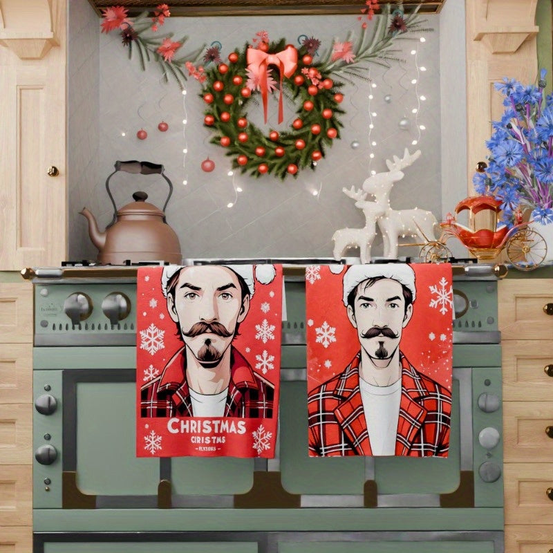 Christmas Kitchen Towels Set 18x66cm Merry Christmas Decor Gift