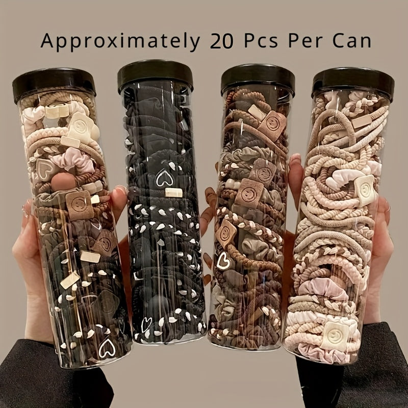 Elastic Knit Hair Ties for Women Set Ponytail Hair Bands Stylish Hair Accessories