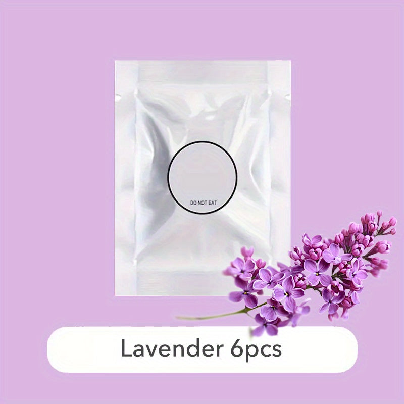 6pcs Car Fragrance Tablets Scented Air Vent Freshener Long-Lasting Aroma