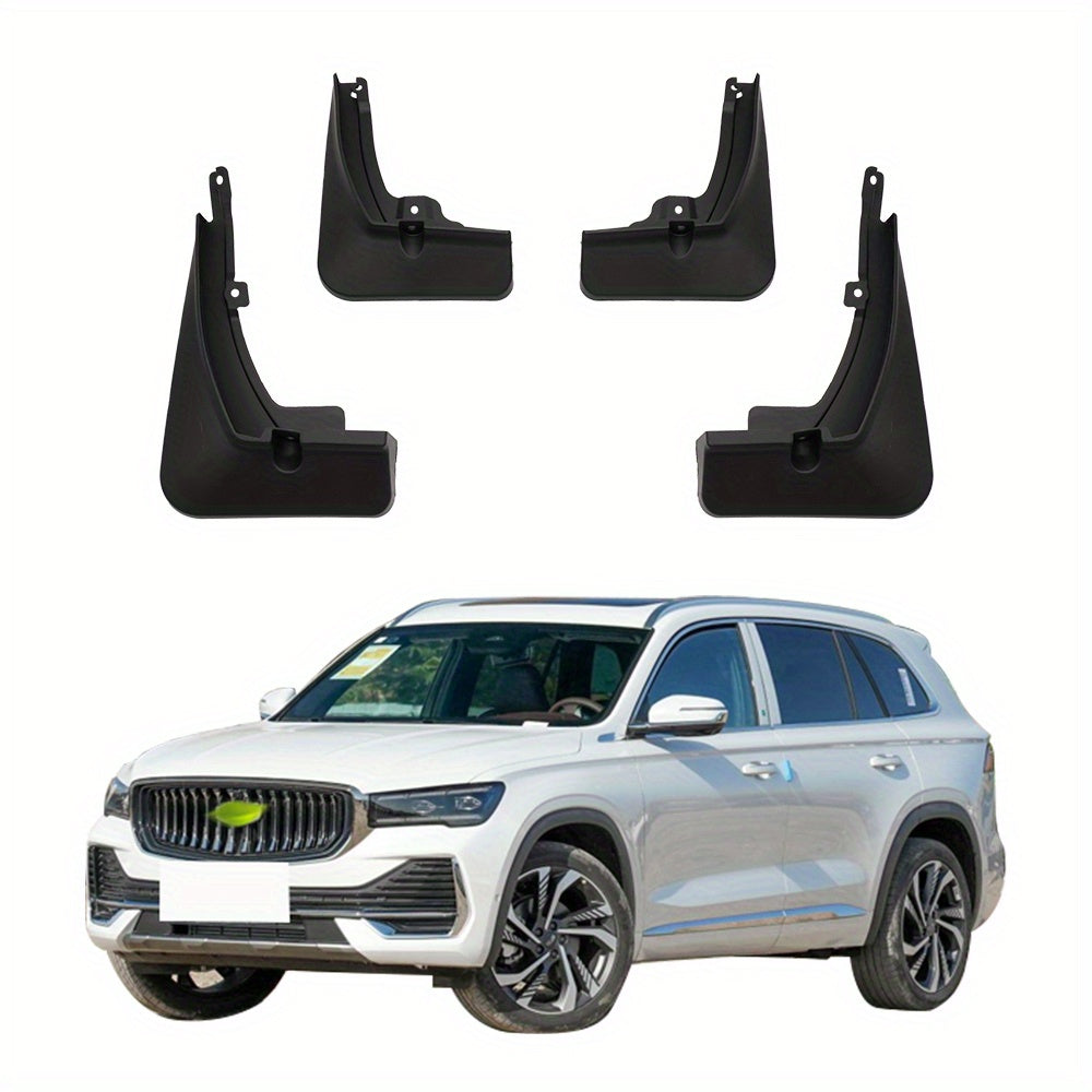 Car Fender Mudguards Splash Flaps Set for Cars Black Waterproof 4PCS