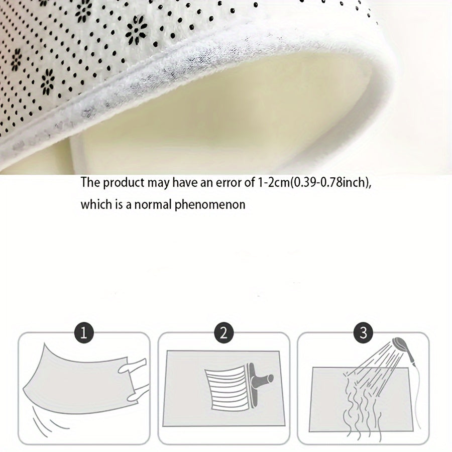 Stone Pattern Door Mat Rug Spill-Resistant Easy to Clean Entryway Bedroom Living Room Kitchen Bathroom