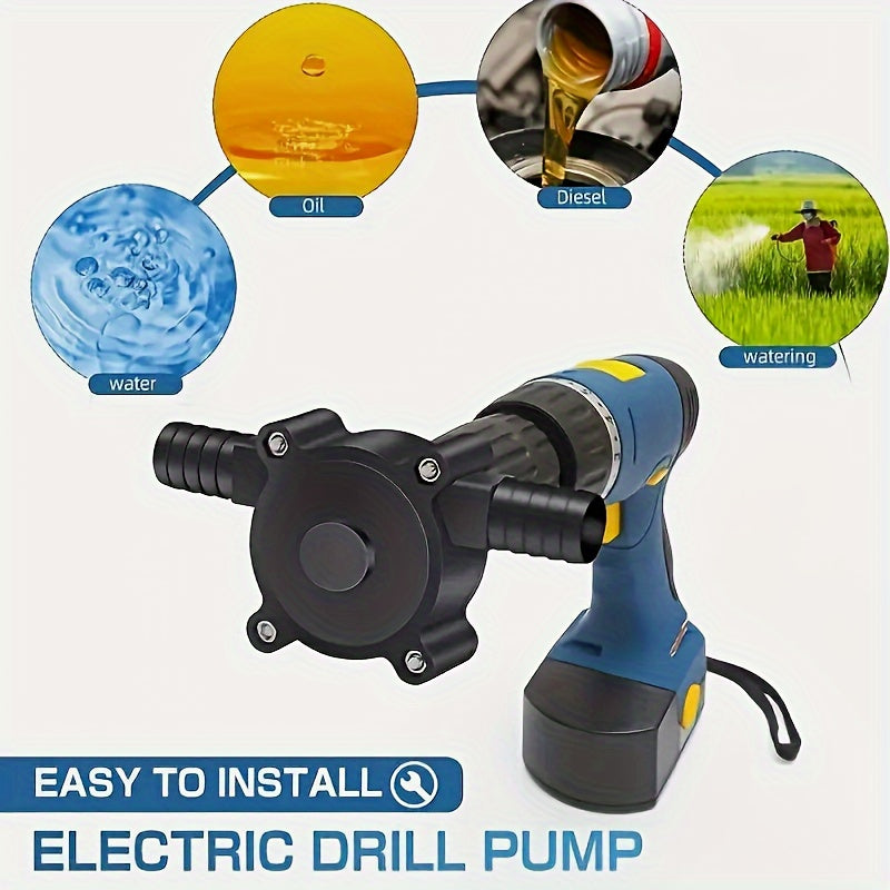 Multi-Purpose Hand Drill Water Pump for Car Wash and Outdoor Use Self-Priming Compact Durable