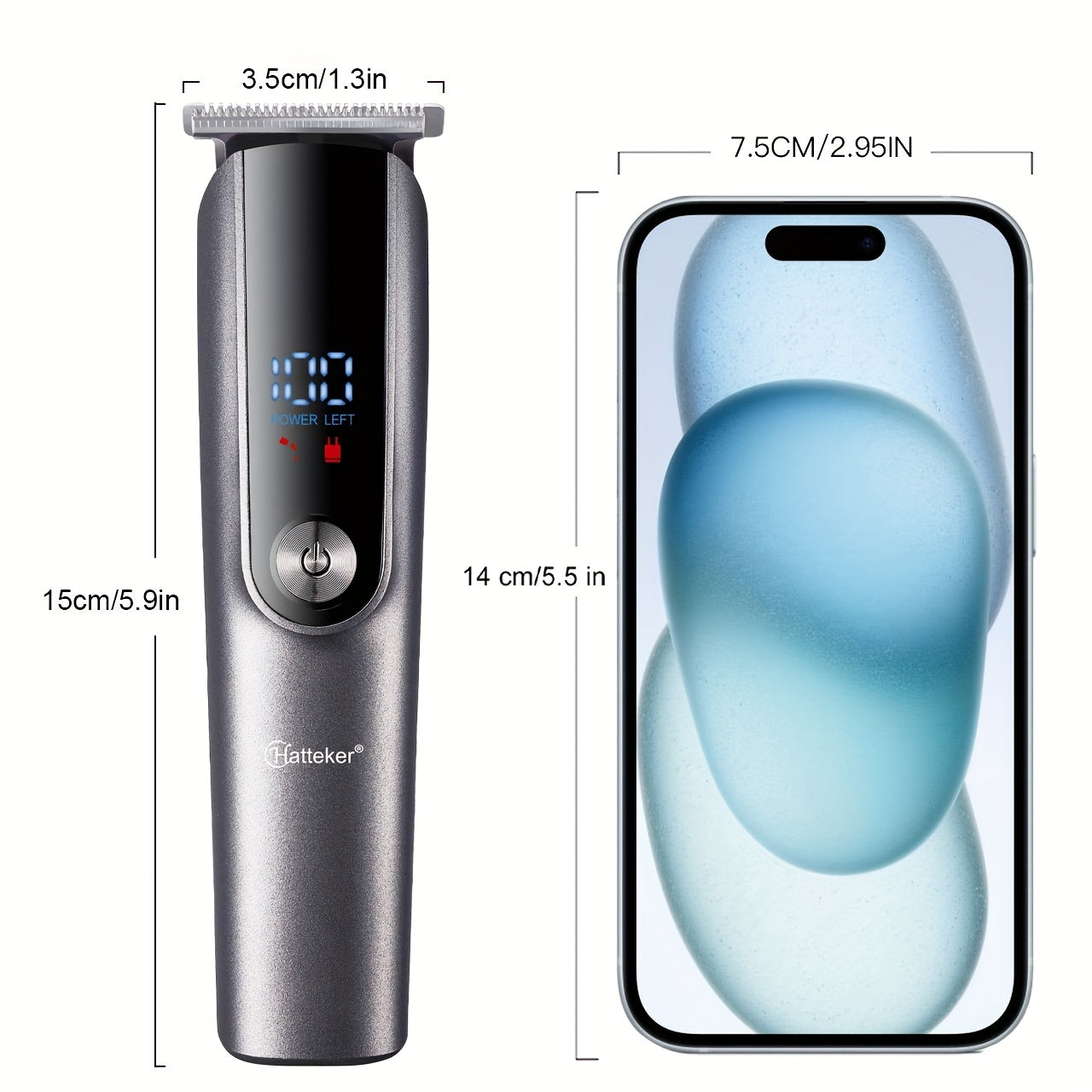 5 в 1 Электрический набор для ухода с ЖК-дисплеем для машинок для стрижки — отличный подарок для мужчин