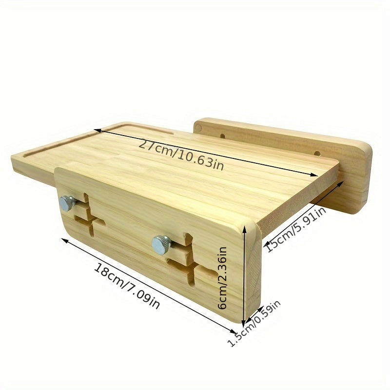 Wooden Bread Slicer with Storage Tray Kitchen Baking Tool