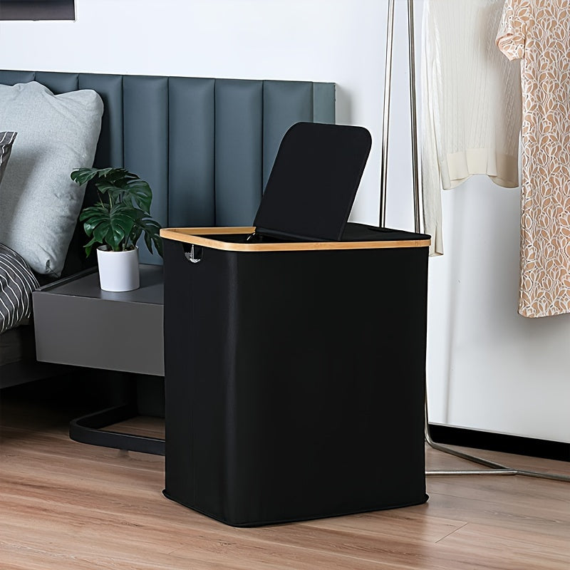 Large Laundry Hamper with Lid and Detachable Bags for Clothes Storage in Laundry Rooms and Dorms