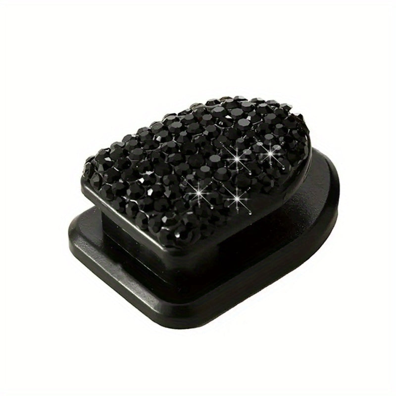 Unisex Rhinestone Car Hooks Decor with Sparkling Jewelry Style