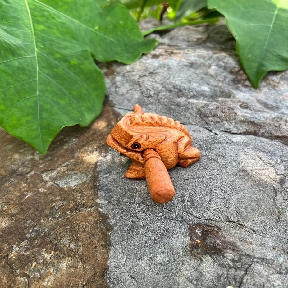 Guiro de madera africana hecho a mano, instrumento musical tradicional para Eid y entusiastas de la música