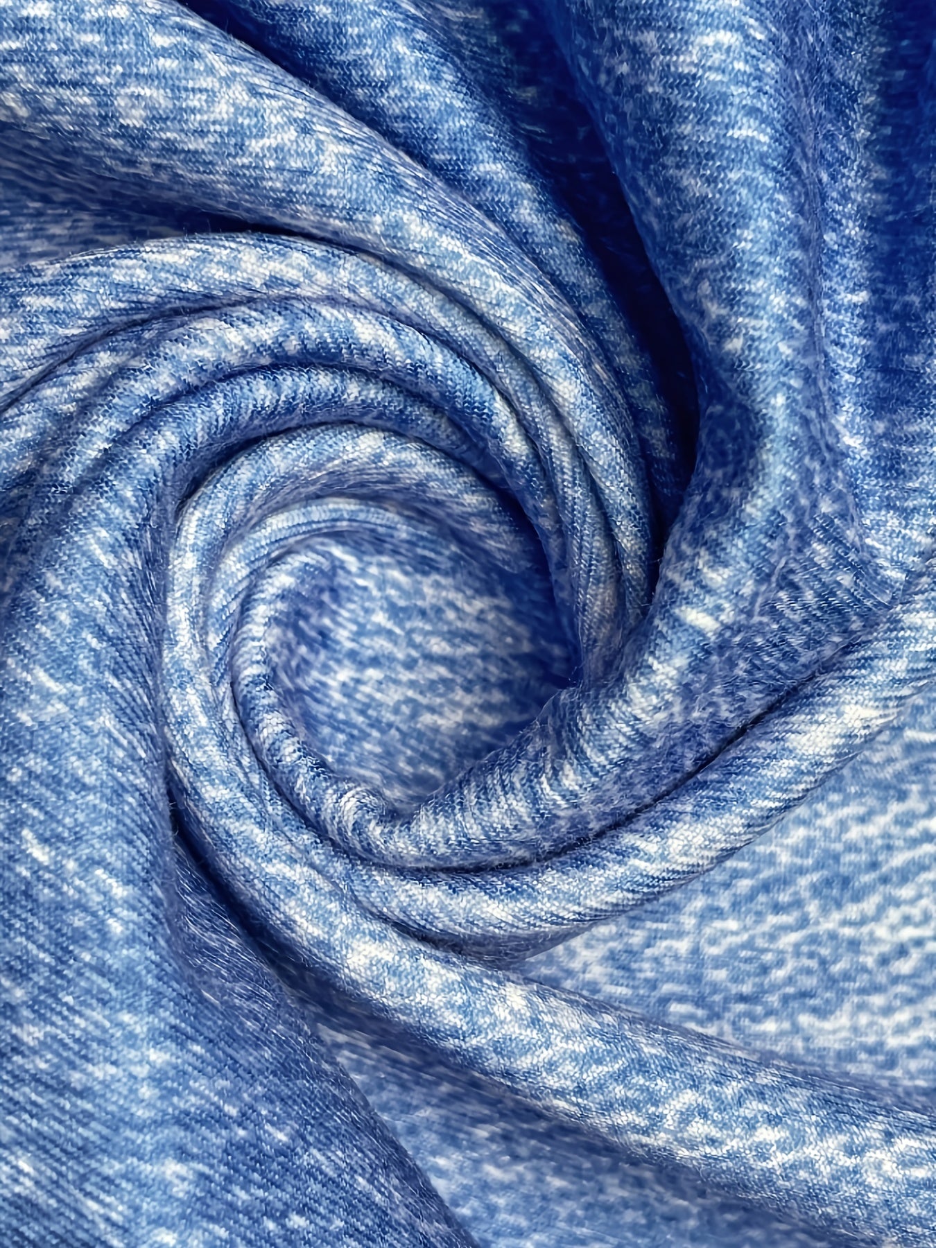 Plus Size Women's Denim Look Capri Pants with Elastic Waist Floral Print