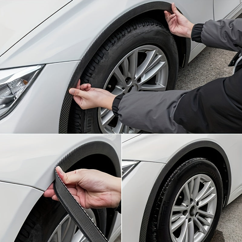 Universal Carbon Fiber Wide Body Wheel Arch Fender Extensions Anti-scratch