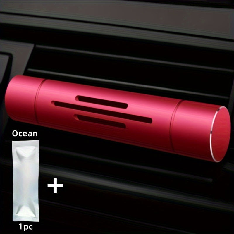 Car Air Freshener Vent Clip Set with Aroma Sticks Diffuser and Solid Fragrance Stick