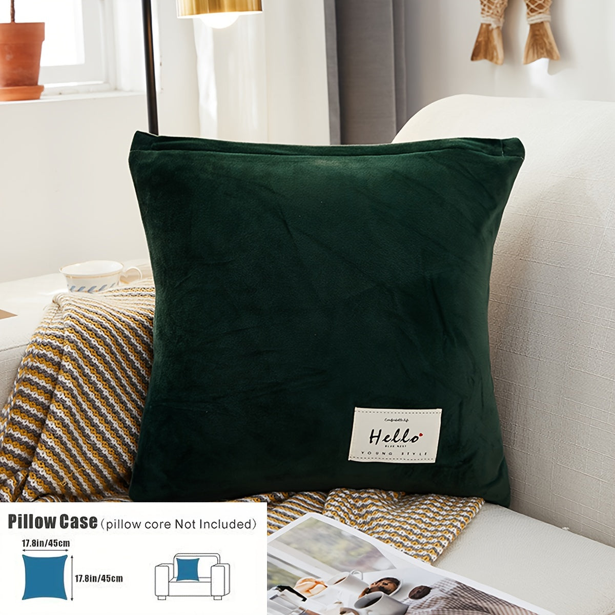 Velvet divan qopqog'i qishda issiqlik, changga chidamli, elastik, to'liq qamrov, sirpanishga qarshi, mushuk chizishiga chidamli