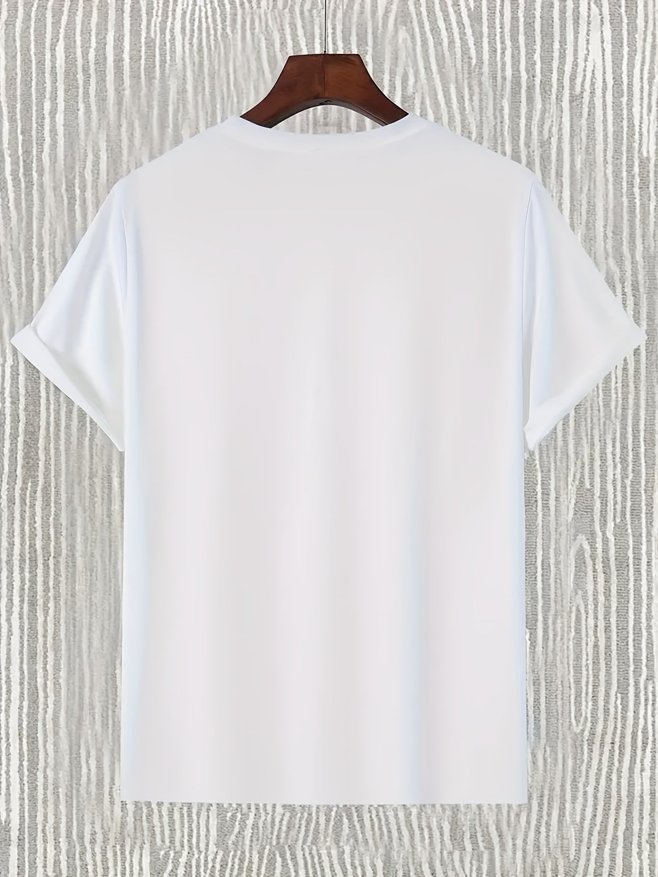 Men's Polyester Graphic T-Shirt with Red Stripe for Gym Running Spring Summer