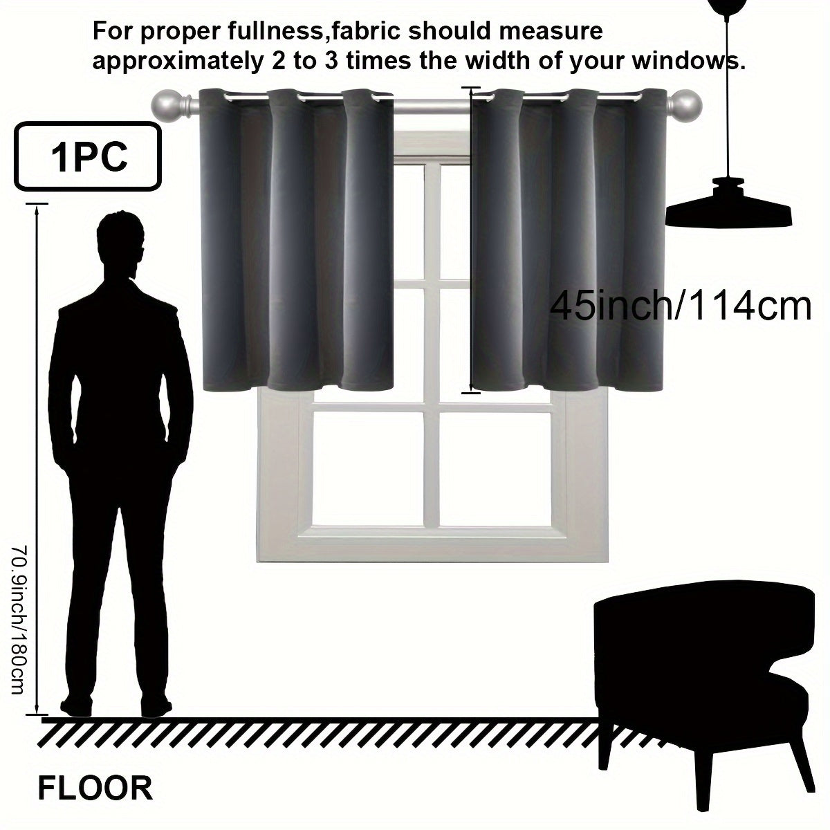 Insulation Blackout Circle Curtains for Bedrooms and Living Rooms Noise Blocker