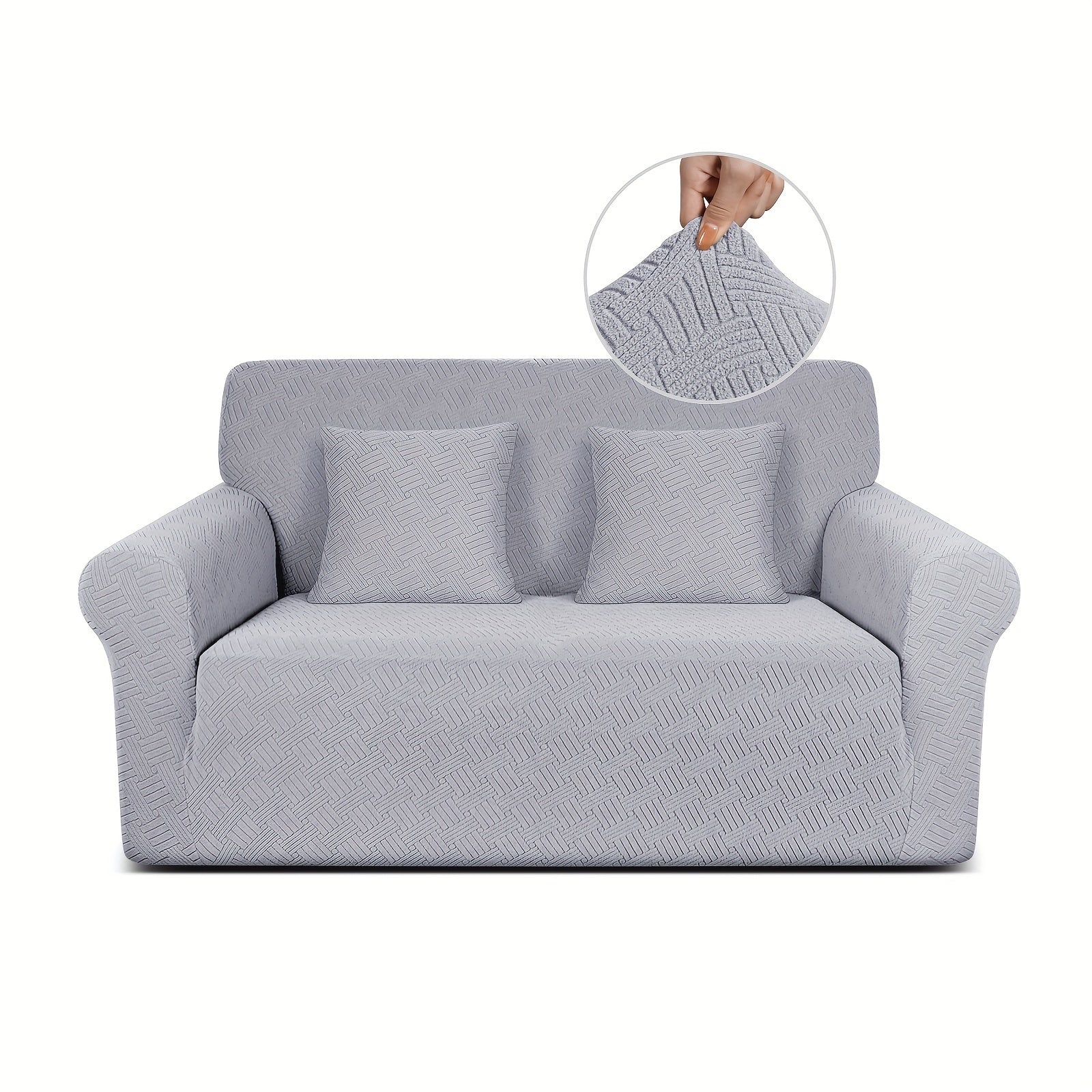 Thickened Jacquard Sofa Cover All-Elastic Bottom for 1-4 Seater Pet-Friendly