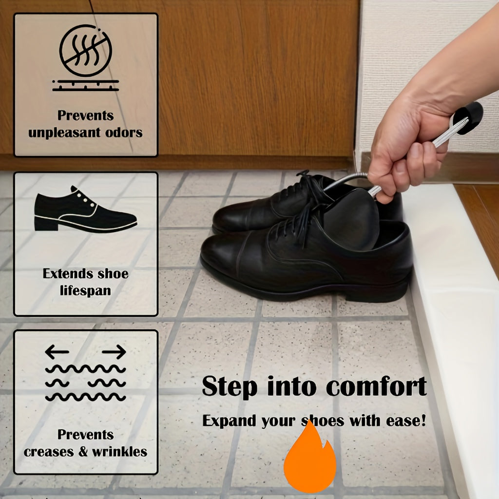 5 Pairs Black Plastic Shoe Supports Adjustable Anti-Wrinkle Brackets Shoe Maintainers