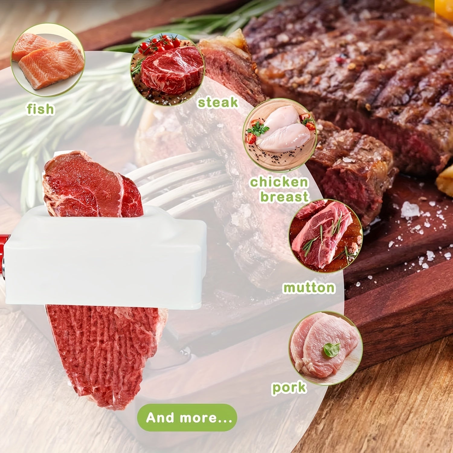 Meat Tenderizer Accessories for KitchenAid Vertical Mixers, Easy to Clean, Enhance Meat Tenderness