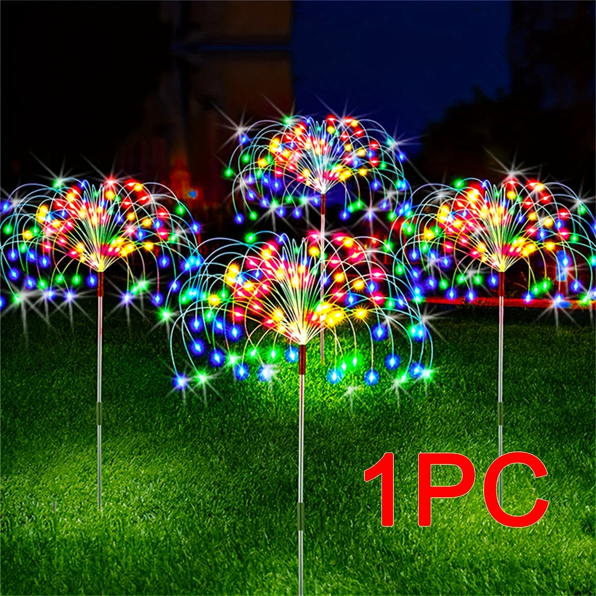 Outdoor Solar Garden Light with 8 Modes Waterproof IP65 LED Decorative Lighting