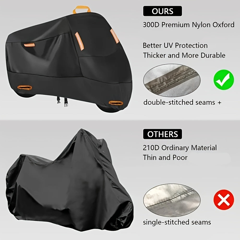 Plus Size Motorcycle Cover Thick Oxford Sun Protection All Vehicles