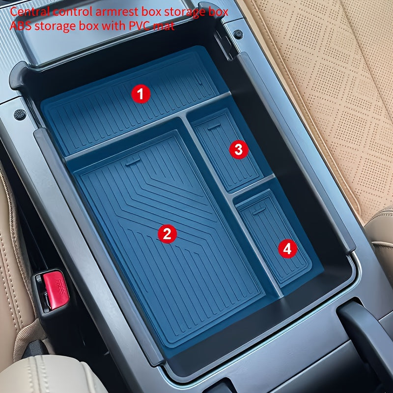 Car Organizer Central Control Armrest Storage Box Durable ABS for Sedan Cab