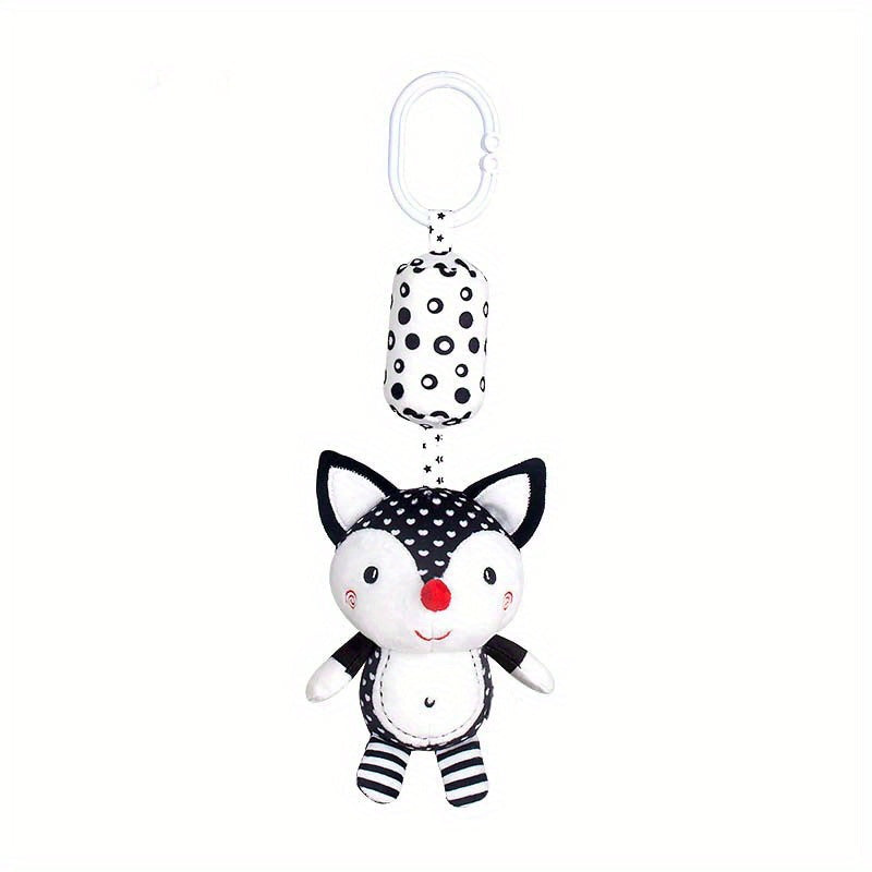 Baby Rattle Wind Chime for Visual Training and Development Black and White Toddler Gift
