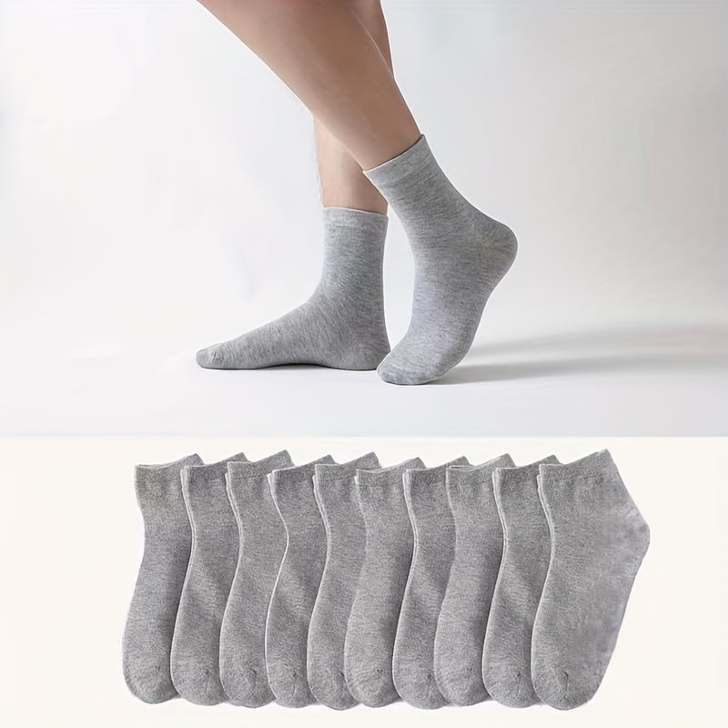 Men's Crew Socks 5/10 Pairs Letter Pattern Breathable Comfortable All Seasons