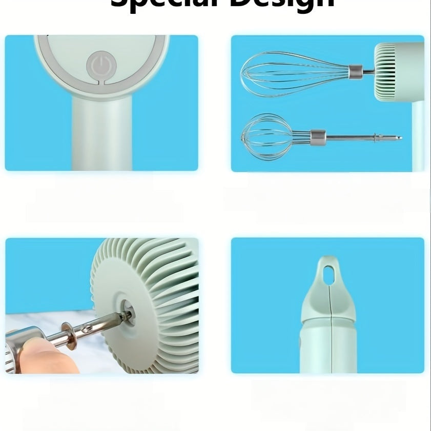 Electric Handheld Egg Beater Mixer for Baking Cream Whipping
