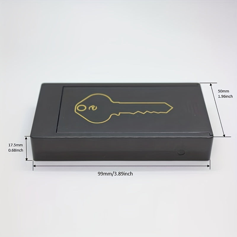 Magnetic Key Holder Black Gold Car Key Box Anti-Loss Scratch-Resistant