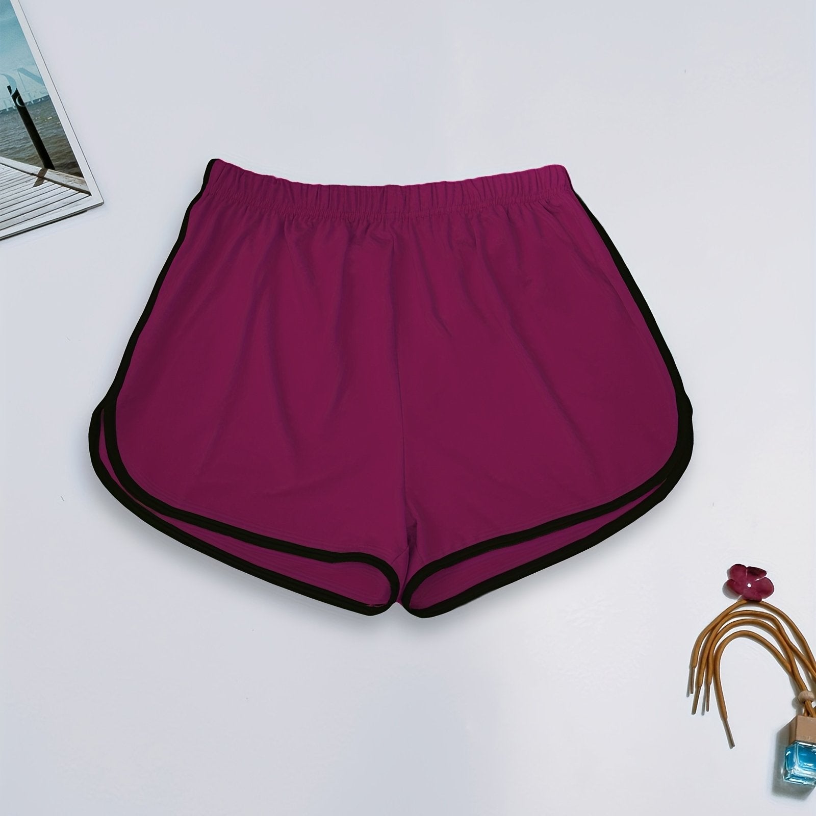 Women's Sleep Shorts Micro Elasticity Solid Color Comfortable Lounge Wear