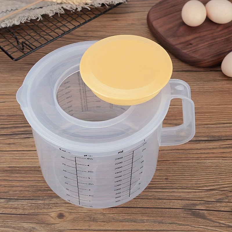 Pishirish, pishirish, sut choyi restoran uchun 2.5L shaffof aralashtirish idishi va qopqog'i