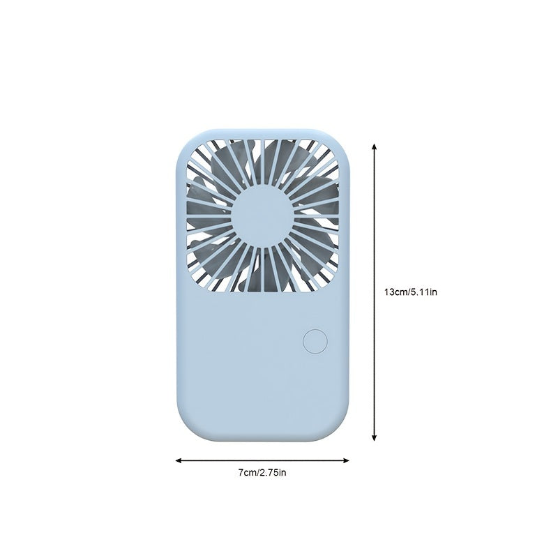 Mini Handheld Fan with Adjustable Speeds USB Rechargeable Portable Fan for Travel Office Car