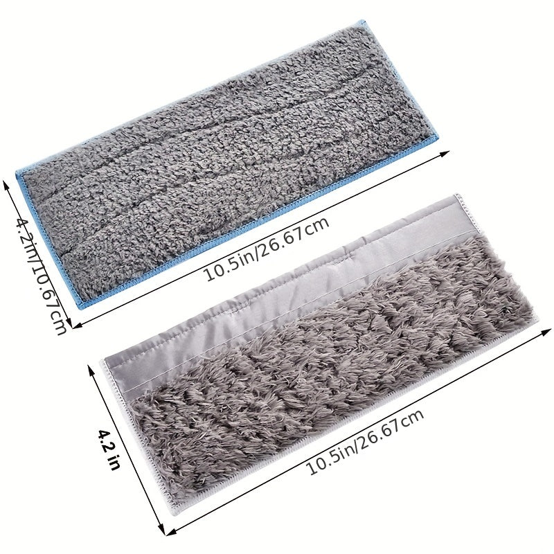 Robot mop uchun 4 ta tozalash uchun yuviladigan kulrang va mikrotoʻlqinli namlash mato toʻplamlari