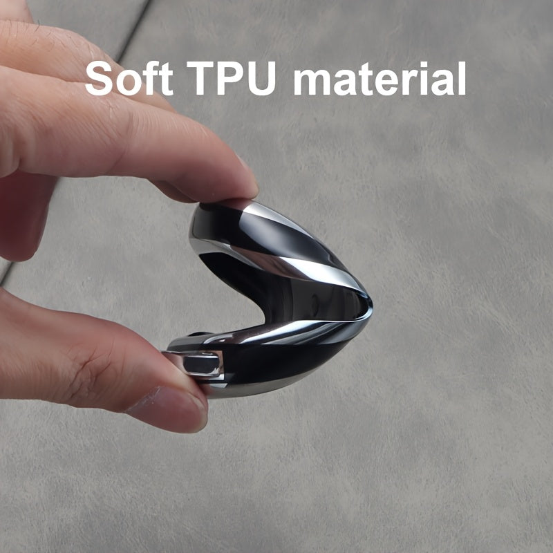 Unisex TPU Car Keychain Black Protective Cover for Remote Key