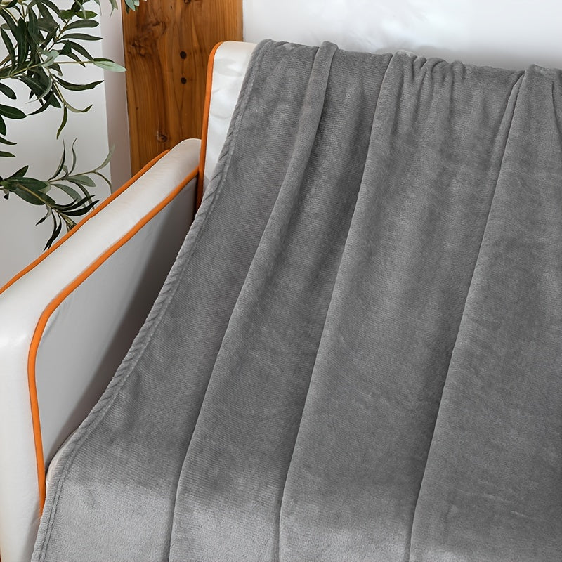 Manta de terciopelo de color sólido, manta acogedora para sofá, cama, sala de estar