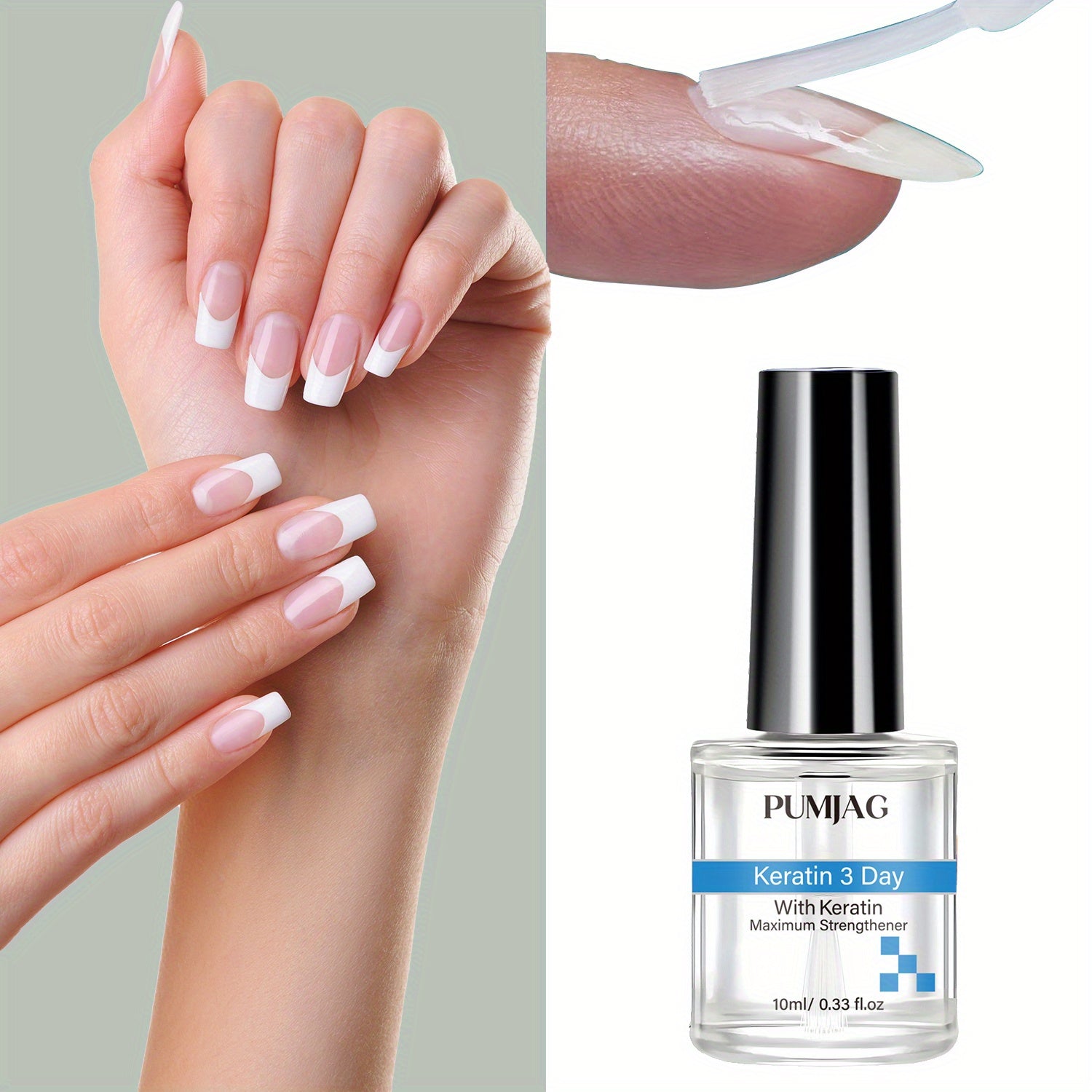 Nail Hardener 3-Day Strengthening Treatment 10ml for Chips & Peeling