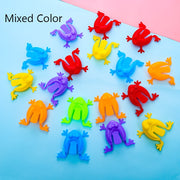 24 Mini Colorful Plastic Jumping Frogs Fidget Toys for Kids and Party Favors