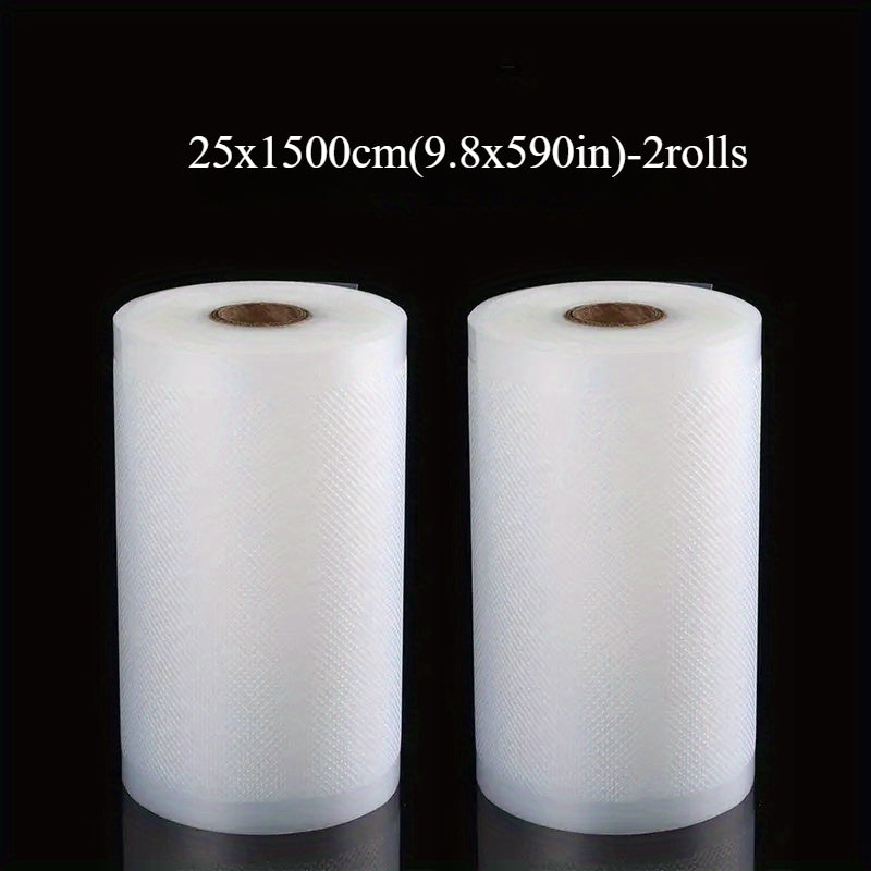 2pcs Food Storage Bags 15m Reusable White 11.02cm Kitchen Food Packaging