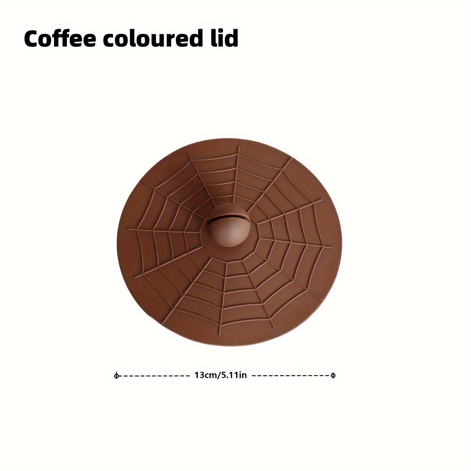 Silicone Cup Lid with Spoon Set Reusable Leakproof Cover for Ceramic Glass Tea Mug