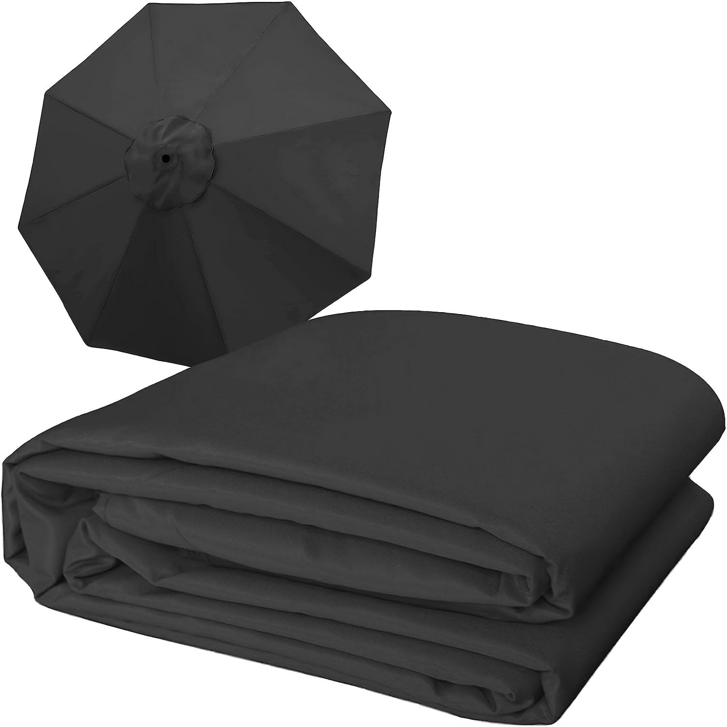 Replacement Set for 9ft/10ft Umbrellas Water-Resistant UV30+ Khaki 2.7m-8 Ribs