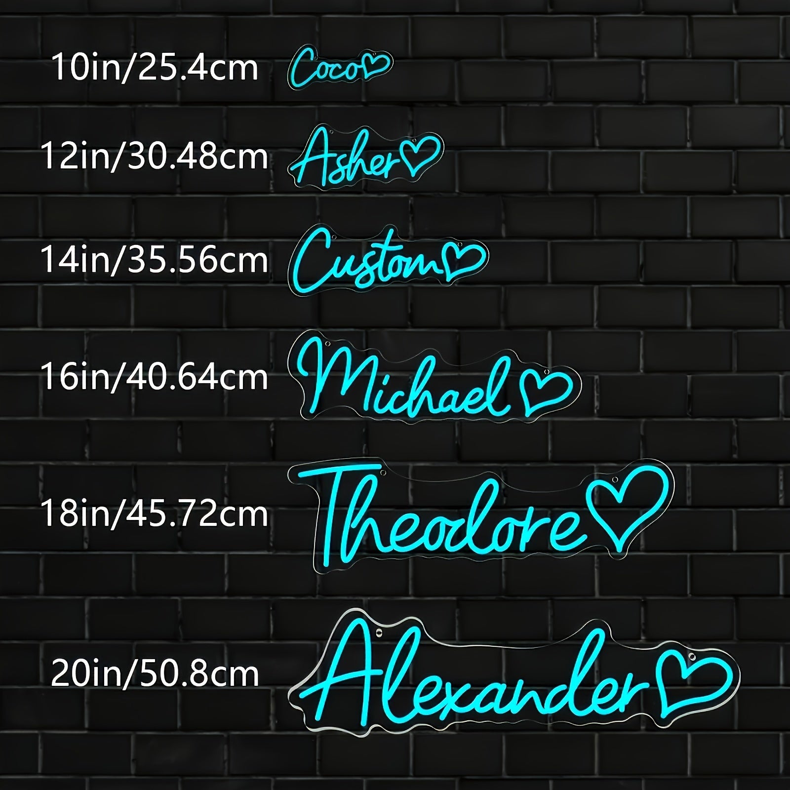 Letrero de neón de texto personalizado para decoración de pared con interruptor regulador y alimentación USB para dormitorios, fiestas, bodas y vacaciones