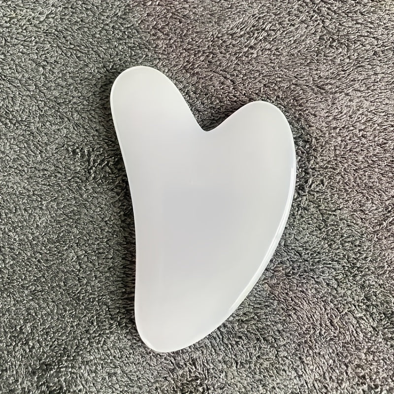 Heart-Shaped Resin Gua Sha Tool for Facial and Body Hair Removal