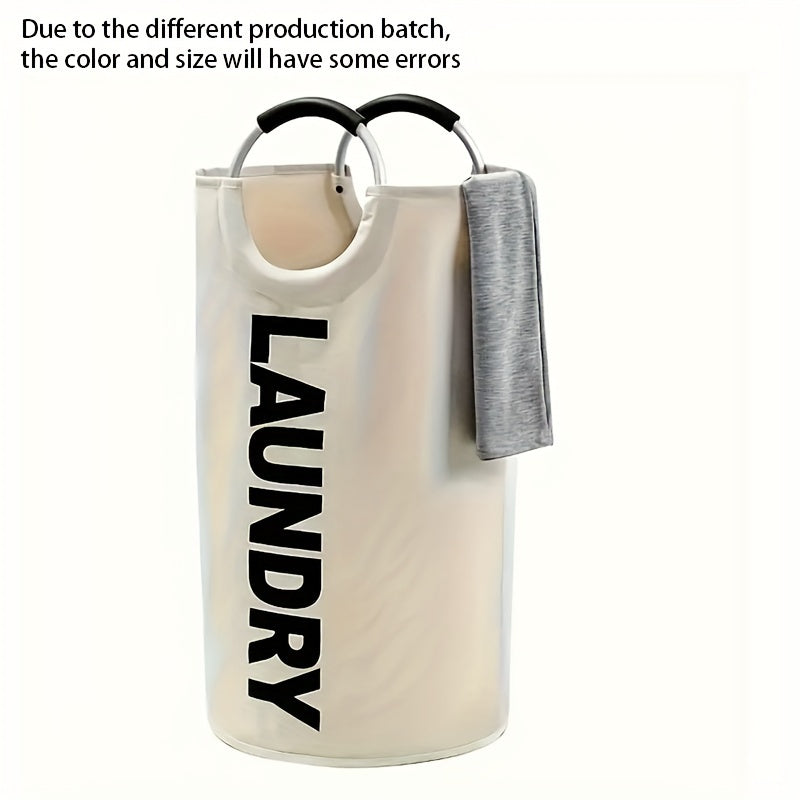 Fabric Laundry Basket Waterproof Lightweight Spacious with Cushioned Handles