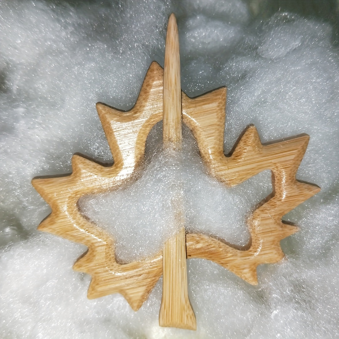 Wooden Animal Pattern Brooch Pin DIY Craft Badge for Shawl Scarf Accessories