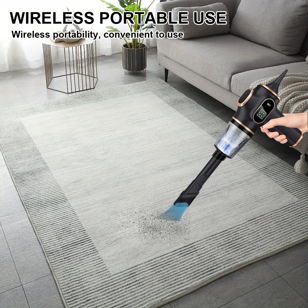 Ultra-Power Handheld Car Vacuum Cleaner with Dual Batteries, Cordless, Portable